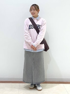 「LOWRYS FARM（ローリーズファーム）のLFポーチツキショルダー 284037（ショルダーバッグ）」を使った、tsukiさん（レディース・167cm）の冬コーディネート