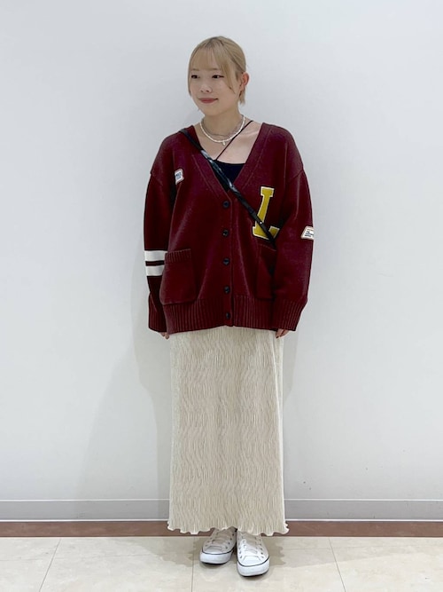 セール】ワッペンレタードカーディガンLS 133798（カーディガン