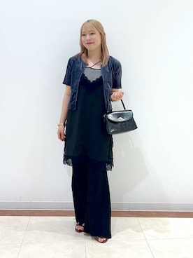 「LOWRYS FARM（ローリーズファーム）のランジェリーキャミＣＨ　 572465（キャミソール）」を使った、tsukiさん（レディース・167cm）の夏コーディネート