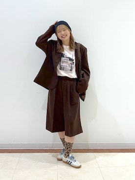 「LOWRYS FARM（ローリーズファーム）のウォッシュドワッチ　 145405（ニットキャップ/ビーニー）」を使った、tsukiさん（レディース・167cm・20代）の秋コーディネート