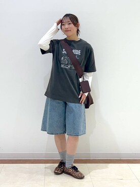 「LOWRYS FARM（ローリーズファーム）のLFポーチツキショルダー 284037（ショルダーバッグ）」を使った、tsukiさん（レディース・167cm）の春コーディネート