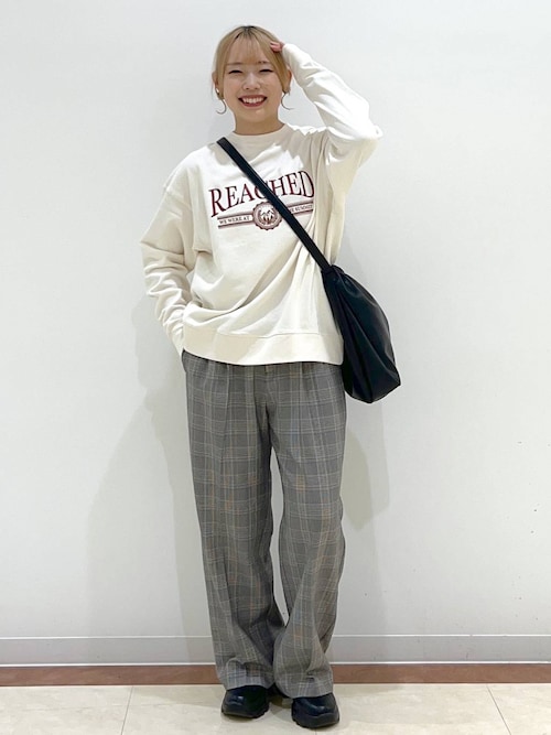 セール】チェックワイドパンツ 151431（スラックス）｜LOWRYS