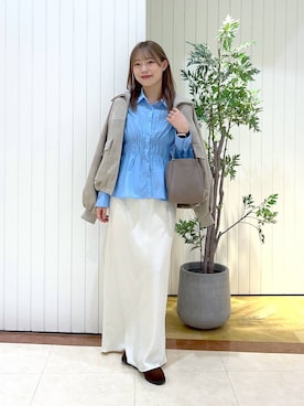 「アイテム（ブルゾン）」を使った、tsukiさん（レディース・167cm・20代）の秋コーディネート