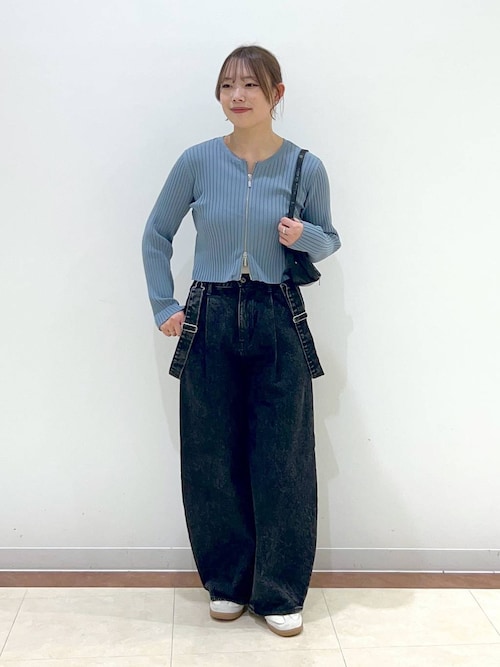 セール】ダブルジップクロップドカーディガンLS 112290