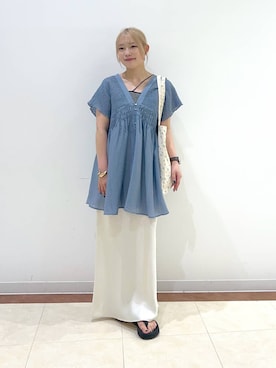 「アイテム（キャミソール、その他）」を使った、tsukiさん（レディース・167cm）の夏コーディネート