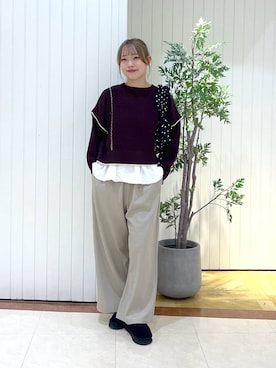 「LOWRYS FARM（ローリーズファーム）のアイテム（タンクトップ）」を使った、tsukiさん（レディース・167cm）の秋コーディネート