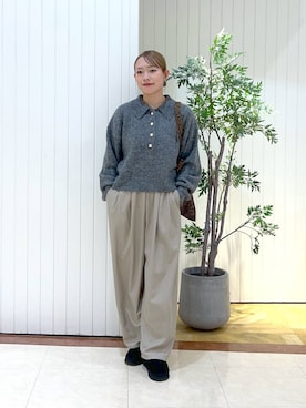 「LOWRYS FARM（ローリーズファーム）のアイテム（トートバッグ）」を使った、tsukiさん（レディース・167cm）の秋コーディネート