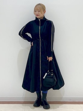 「アイテム（ワンピース/ドレス）」を使った、tsukiさん（レディース・167cm・20代）の秋コーディネート