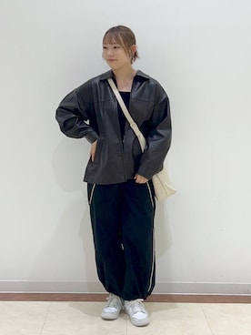 「アイテム（ブルゾン）」を使った、tsukiさん（レディース・166cm・20代）の秋コーディネート