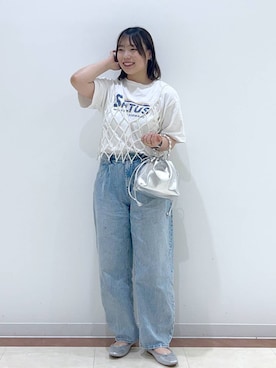 「アイテム（その他トップス）」を使った、tsukiさん（レディース・166cm・20代）の夏コーディネート