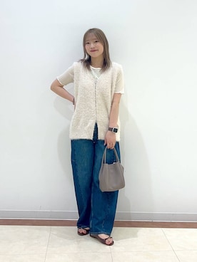 「アイテム（ベスト）」を使った、tsukiさん（レディース・167cm・20代）の夏コーディネート