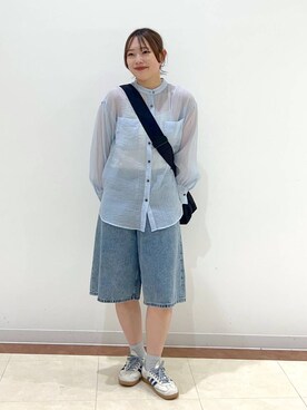 「LOWRYS FARM（ローリーズファーム）のLFポーチツキショルダー 284037（ショルダーバッグ）」を使った、tsukiさん（レディース・167cm）の春コーディネート