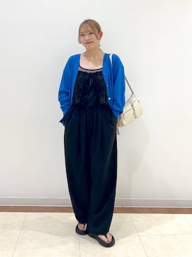 「アイテム（Tシャツ/カットソー、その他）」を使った、tsukiさん（レディース・167cm）の夏コーディネート