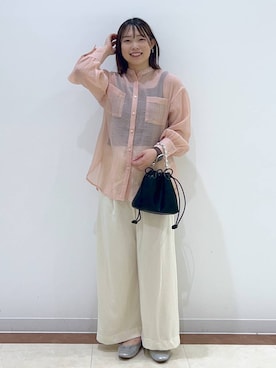 「ピンク」｜「アイテム（スウェットパンツ）」を使った、tsukiさん（レディース・166cm・20代）の夏コーディネート