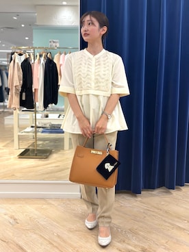「アイテム（ポーチ）」を使った、Yuukiさん（レディース・148cm）の秋コーディネート