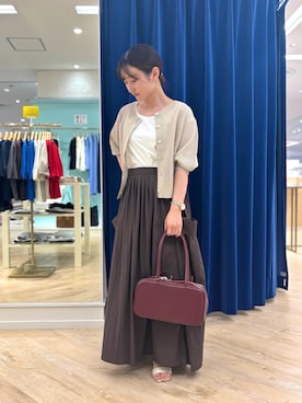 「アイテム（ボストンバッグ）」を使った、Yuukiさん（レディース・148cm）の夏コーディネート