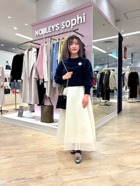 「ヘアリーニット」｜Yuukiさん（レディース・148cm）の冬コーディネート