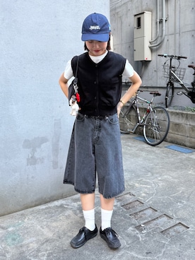 「paradigm（パラダイム）のアイテム」を使った、momokaさん（レディース・160cm）の夏コーディネート