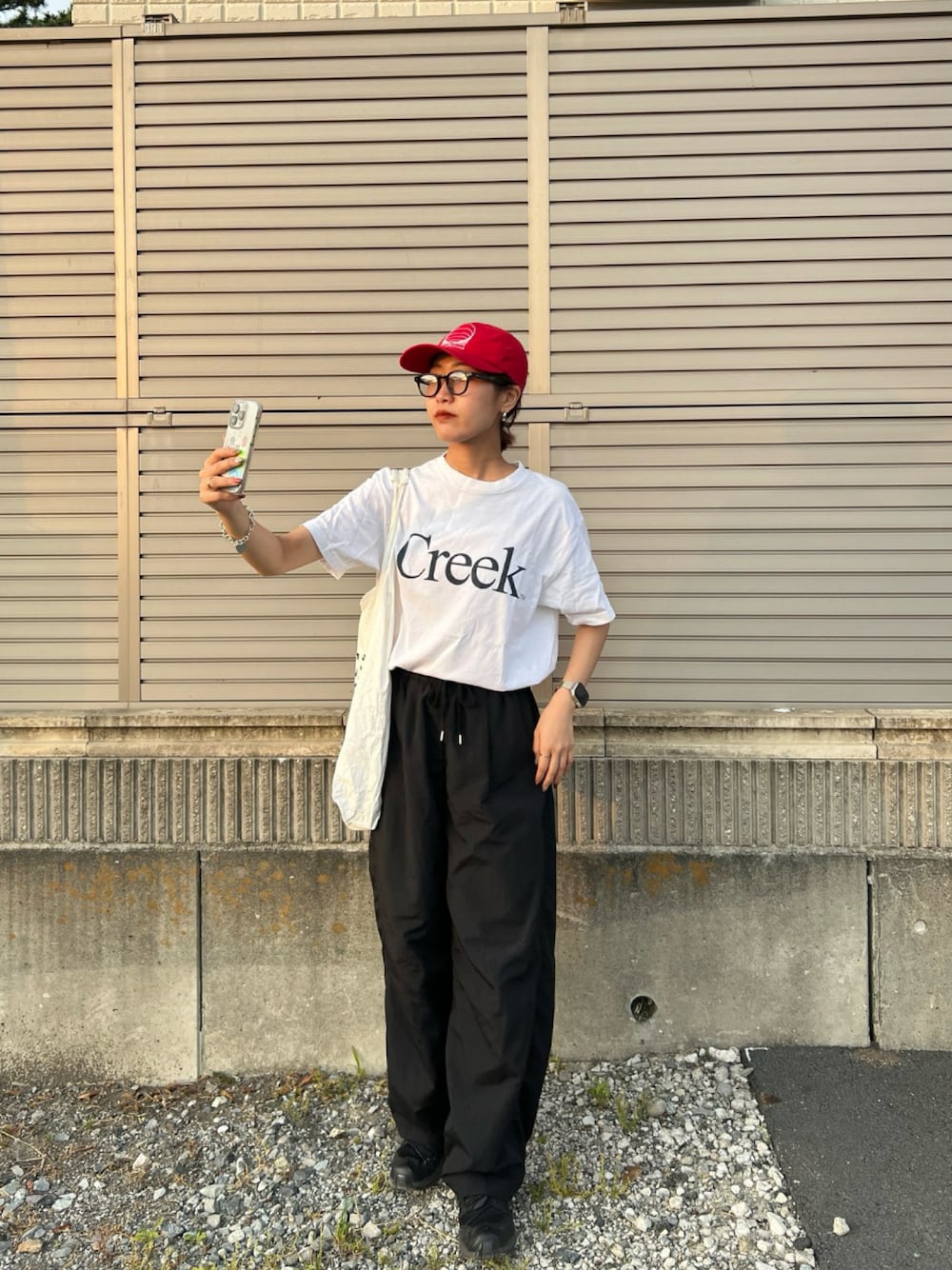 【美品】Creek angler's device ナイロンパンツ　M Creek ANGLER'S DEVICEのアイテムを使った人気ファッション