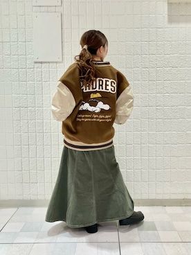 「スタジャン」｜＊Sa.さん（レディース・147cm）の冬コーディネート