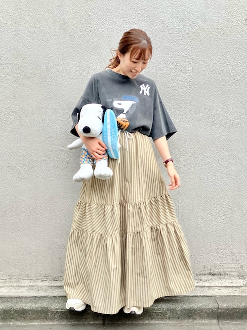 スヌーピ　ペパーミントパティ バンク　ベースボールシリーズ PEANUTS BASEBALL T｜NUTMEG(ナツメグ)公式オンラインストア