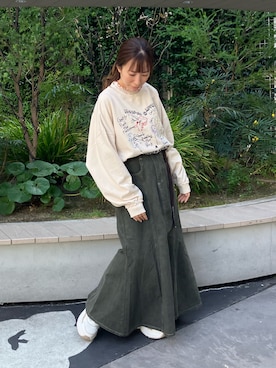 「DOUBLE NAME（ダブルネーム）のアイテム」を使った、＊Sa.さん（レディース・147cm）の冬コーディネート