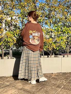 「チェック柄」｜＊Sa.さん（レディース・147cm）の秋コーディネート