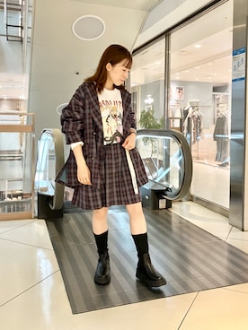 「DOUBLE NAME（ダブルネーム）のアイテム（ジャケット/アウター）」を使った、＊Sa.さん（レディース・147cm）の秋コーディネート