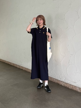 「アイテム（ワンピース/ドレス、ブルー系）」を使った、soora1224さん（レディース・158cm）の夏コーディネート