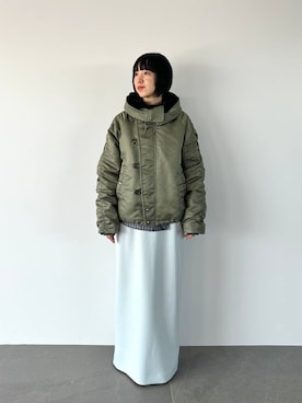 「yuw（ユウ）のアイテム（ジャケット/アウター）」を使った、ri89naさん（レディース・159cm）の秋コーディネート