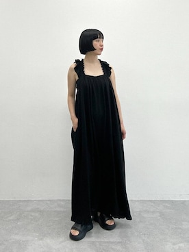 「yuw（ユウ）のアイテム（オールインワン・サロペット）」を使った、ri89naさん（レディース・159cm）の春コーディネート