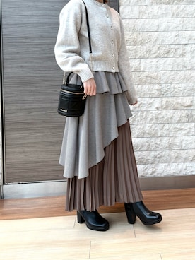 「MISCH MASCH（ミッシュマッシュ）のアイテム」を使った、エスパル仙台店さん（骨格ストレート・レディース・153cm）の冬コーディネート