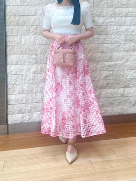 「MISCH MASCH（ミッシュマッシュ）のアイテム」を使った、エスパル仙台店さん（骨格ウェーブ・レディース・151cm）の夏コーディネート