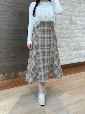 「MISCH MASCH（ミッシュマッシュ）のアイテム」を使った、エスパル仙台店さん（骨格ウェーブ・レディース・152cm）の秋コーディネート