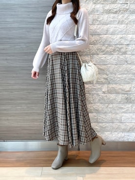 「MISCH MASCH（ミッシュマッシュ）のアイテム」を使った、エスパル仙台店さん（骨格ウェーブ・レディース・165cm）の冬コーディネート
