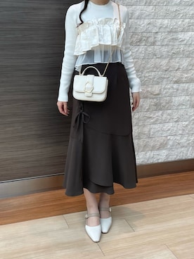 「MISCH MASCH（ミッシュマッシュ）のアイテム」を使った、エスパル仙台店さん（骨格ウェーブ・レディース・152cm）の秋コーディネート