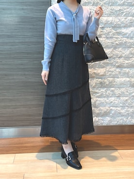「MISCH MASCH（ミッシュマッシュ）のアイテム」を使った、エスパル仙台店さん（骨格ストレート・レディース・150cm）の冬コーディネート