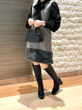 「ORiental TRaffic（オリエンタルトラフィック）のアイテム（ブーツ）」を使った、エスパル仙台店さん（レディース・153cm）の秋コーディネート