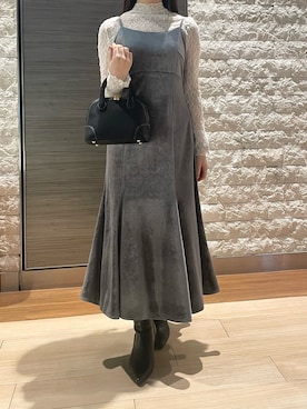 「MISCH MASCH（ミッシュマッシュ）のアイテム」を使った、エスパル仙台店さん（骨格ウェーブ・レディース・153cm）の冬コーディネート