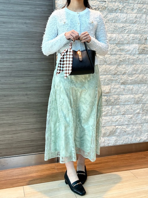 2026春夏新作 ミックステープツイードニットジャケット（カーディガン