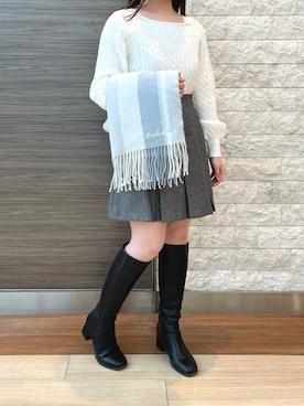 「ORiental TRaffic（オリエンタルトラフィック）のアイテム（ブーツ）」を使った、エスパル仙台店さん（レディース・150cm）の冬コーディネート