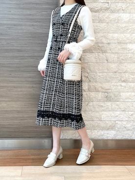 「MISCH MASCH（ミッシュマッシュ）のアイテム」を使った、エスパル仙台店さん（骨格ウェーブ・レディース・165cm）の秋コーディネート