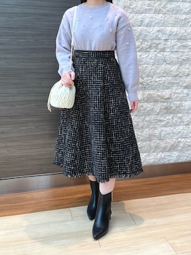 「MISCH MASCH（ミッシュマッシュ）のアイテム」を使った、エスパル仙台店さん（骨格ストレート・レディース・150cm）の冬コーディネート