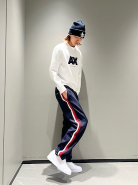 「ARMANI EXCHANGE（アルマーニエクスチェンジ）のアイテム」を使った、きよっちさん（メンズ・180cm）の秋コーディネート