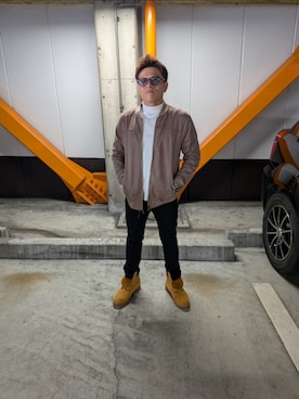 「アイテム（パンツ）」を使った、米喰津　原始さん（メンズ・165cm）の秋コーディネート