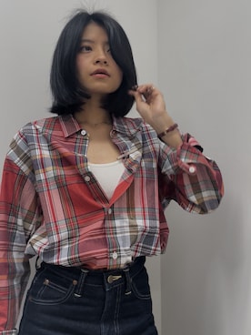 「Lee（リー）のアイテム（パンツ）」を使った、yonnyさん（レディース・164cm）の春コーディネート