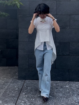 「Levi's（リーバイス）のアイテム」を使った、yonnyさん（レディース・164cm）の夏コーディネート
