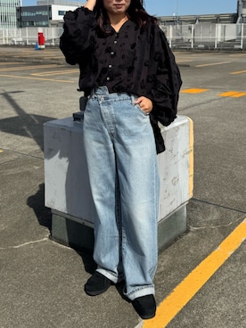 「Ungrid（アングリッド）のアイテム（シャツ/ブラウス）」を使った、阿部いろはさん（レディース・148cm）の秋コーディネート