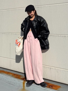 阿部いろはさん(レディース・148cm)の冬コーディネート