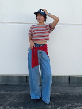 阿部いろはさん(レディース・148cm)の夏コーディネート